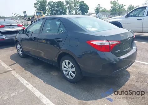 2016 Toyota Corolla Le z USA, uszkodzony, nr VIN 2T1BURHE9GC696133